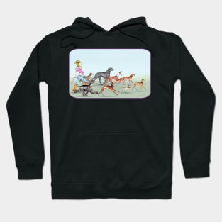 Country Girl. Walking the Sighthounds 2 Hoodie